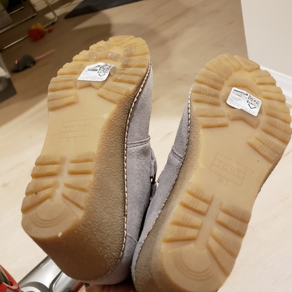 Toms Lace up wedge booties shoes - Picture 7 of 8